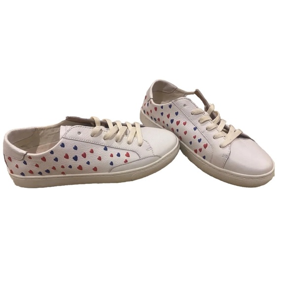 NEW! $295. Soludos White With Hearts 👟 - Picture 1 of 6